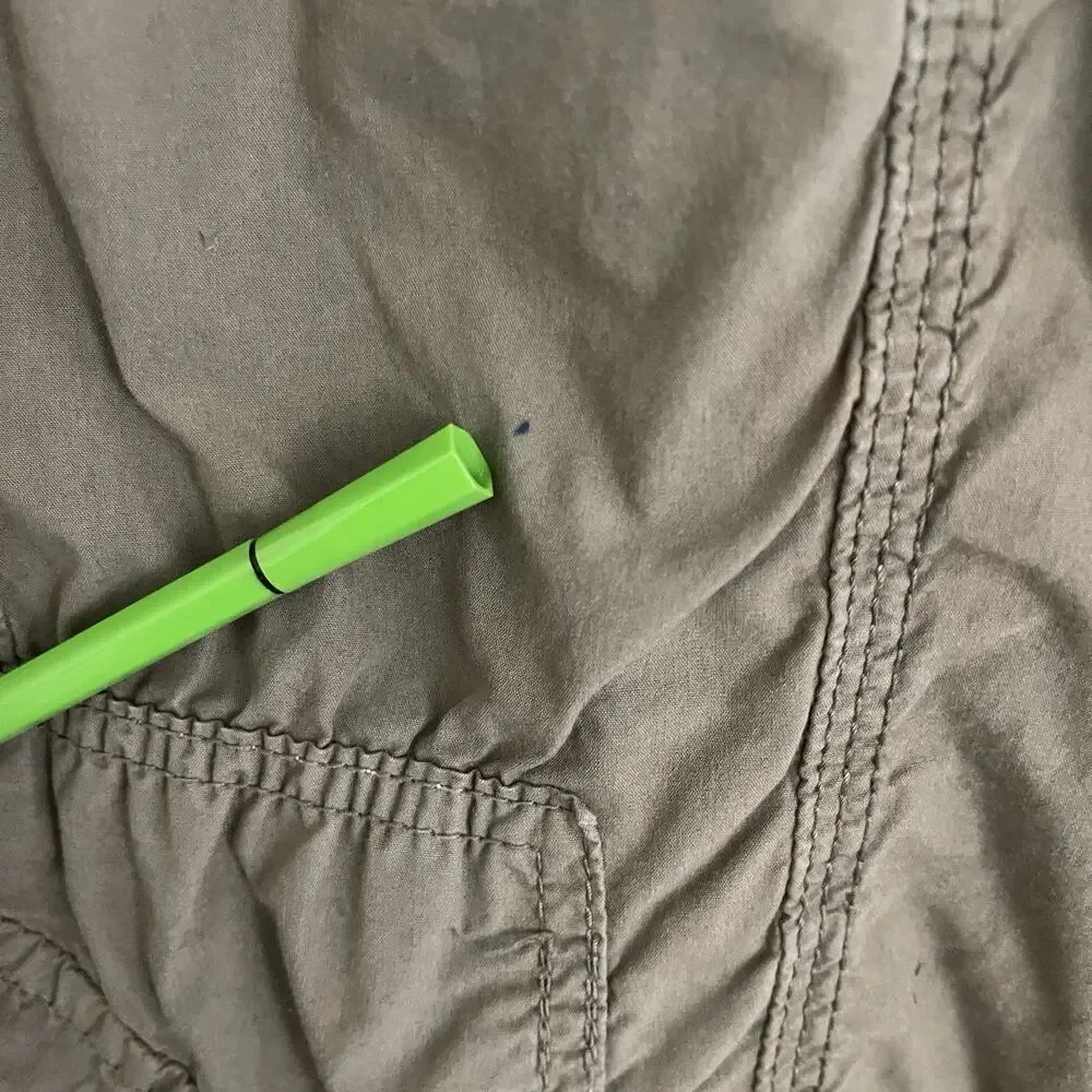 Urban Outfitters BDG Y2K Low Rise Green Cargo Pant Women's Medium Utility Baggy - Picture 4 of 16